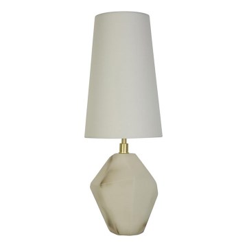Searchlight - Lampada da tavolo APEX 1xE27/60W/230V Bianco/Grigio