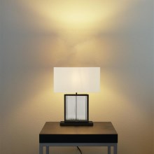 Searchlight - Lampada da tavolo CLARENDON 1xE27/60W/230V nero