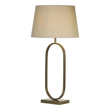 Searchlight - Lampada da tavolo MODISH 1xE27/60W/230V colore crema