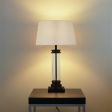 Searchlight - Lampada da tavolo PEDESTAL 1xE27/60W/230V nero