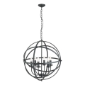 Searchlight - Lampadario a catena ORBIT 6xE14/60W/230V, nero