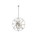 Searchlight - Lampadario a catena ORBIT 8xE14/60W/230V ottone