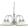 Searchlight - Lampadario a sospensione con catena AMERICAN DINER 5xE14/60W/230V cromo lucido
