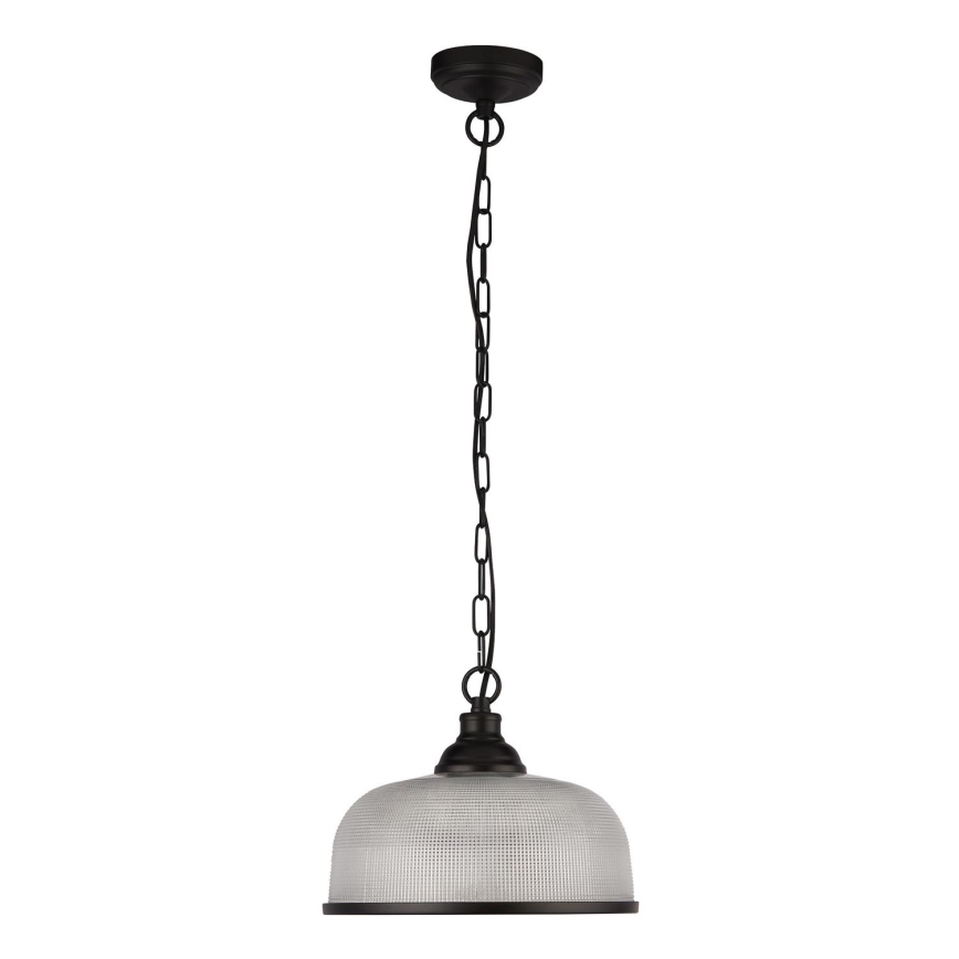 Searchlight - Lampadario a sospensione con catena BISTRO 1xE27/60W/230V nero