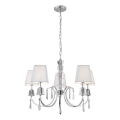 Searchlight - Lampadario a sospensione con catena PORTICO 5xG9/33W/230V cromo lucido