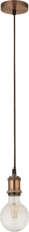 Searchlight - Lampadario a sospensione con cavo di sospensione SOSPENSIONE 1xE27/60W/230V Finitura rame