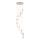 Searchlight - Lampadario a sospensione con cavo ROCKY 8xG9/33W/230V