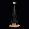 Searchlight - Lampadario a sospensione con filo 10xG4/20W/230V oro