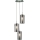 Searchlight - Lampadario a sospensione con filo DUO 3xE14/60W/230V antracite