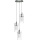Searchlight - Lampadario a sospensione con filo DUO 3xE14/60W/230V cromo opaco