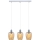 Searchlight - Lampadario a sospensione con filo PIRITA 3xE14/40W/230V