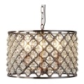 Searchlight - Lampadario di cristallo a sospensione con catena MARQUISE 3xE14/40W/230V