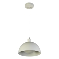 Searchlight - Lampadario sospeso su cavo MARS 1xE27/60W/230V Ø 40 cm crema