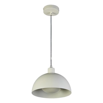 Searchlight - Lampadario sospeso su cavo MARS 1xE27/60W/230V Ø 40 cm crema