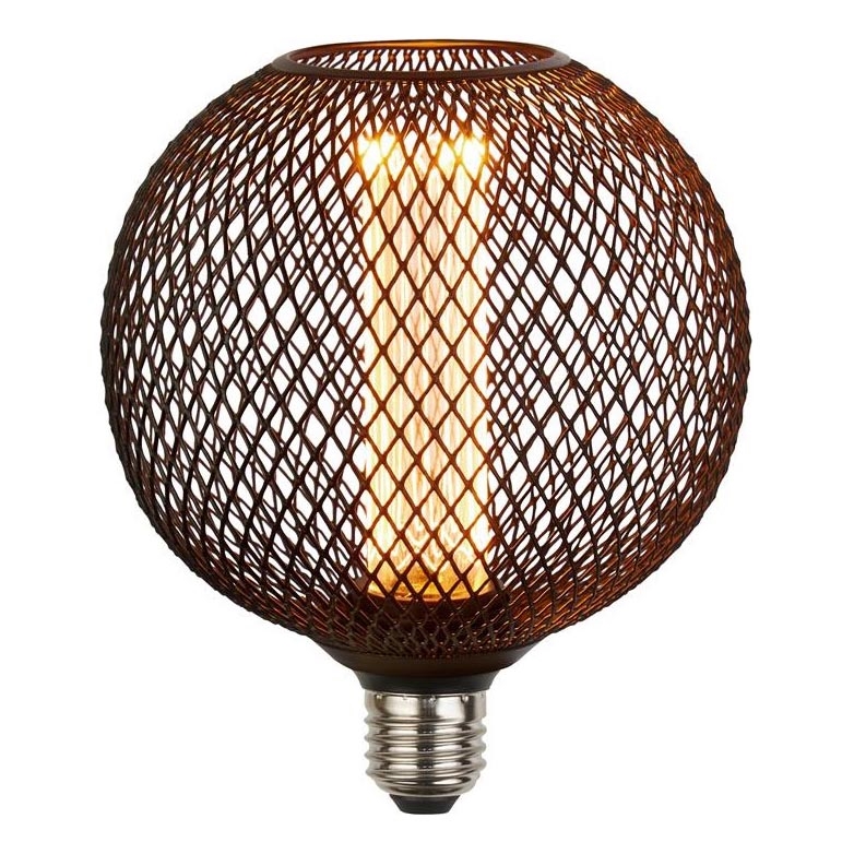 Searchlight - Lampadina decorativa a LED con rete metallica, E27, 4,5 W, 230 V, 2700 K