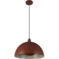 Searchlight - MARS lampada a sospensione con cavo 1xE27/60W/230V Ø 25 cm rosso mattone