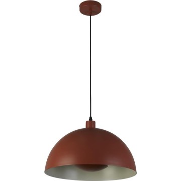 Searchlight - MARS lampada a sospensione con cavo 1xE27/60W/230V Ø 25 cm rosso mattone
