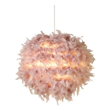 Searchlight - Paralume per lampadario KATE E14/E27 Ø 50 cm rosa