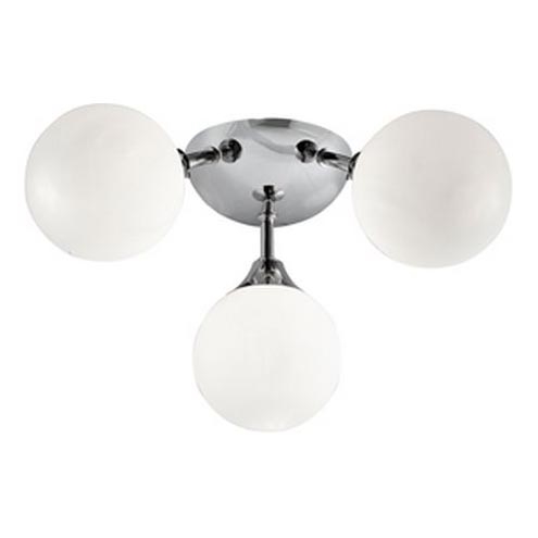 Searchlight - Plafoniera da bagno FLUSH 3xG9/33W/230V IP44 cromo opaco