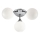 Searchlight - Plafoniera da bagno FLUSH 3xG9/33W/230V IP44 cromo opaco
