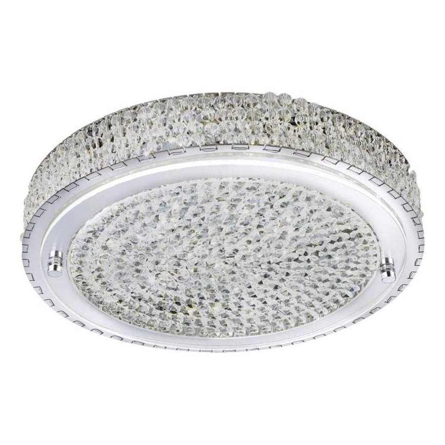 Searchlight - Plafoniera LED FLUSH LED/24W/230V diametro 40 cm cromo