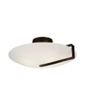 Searchlight - SUNDIAL Lampada da soffitto a 3 luci 3xE27/40W/230V nera