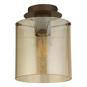 Searchlight - SWEDEN plafoniera 1xE27/60W/230V Ø 22 cm marrone/fumé