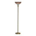 Searchlight - Tiffany lampada con piedistallo LIBELLULA 1xE27/60W/230V