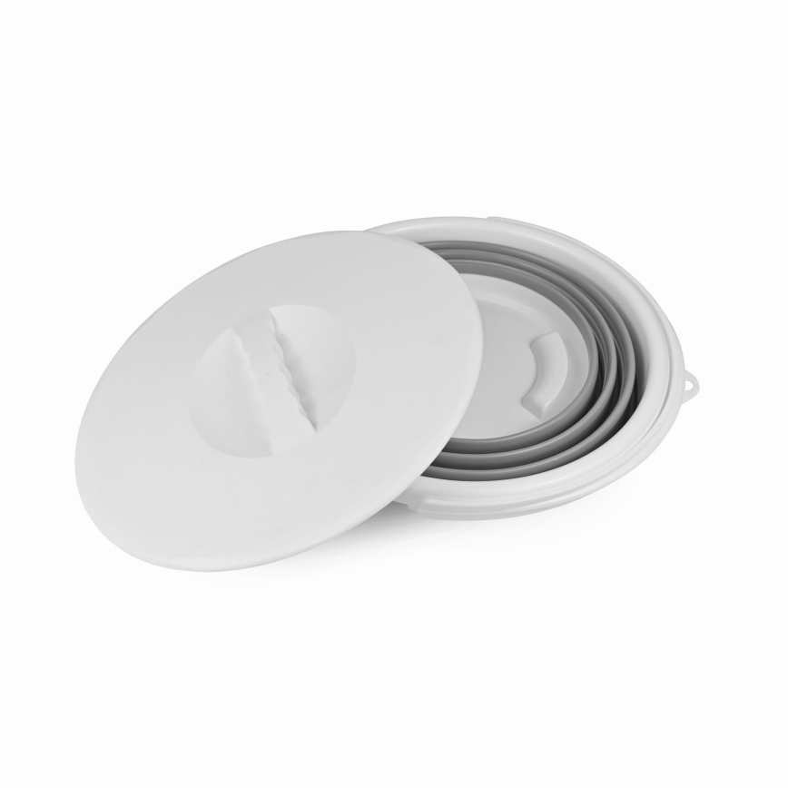 Secchio pieghevole da 10 l con coperchio