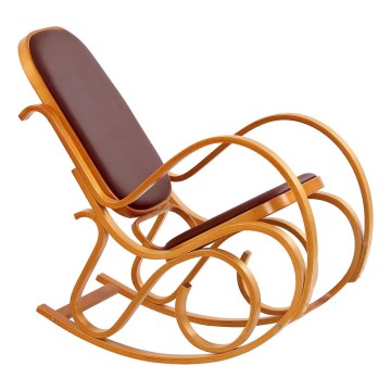 Sedia a dondolo MAX BIS 95x52 cm marrone