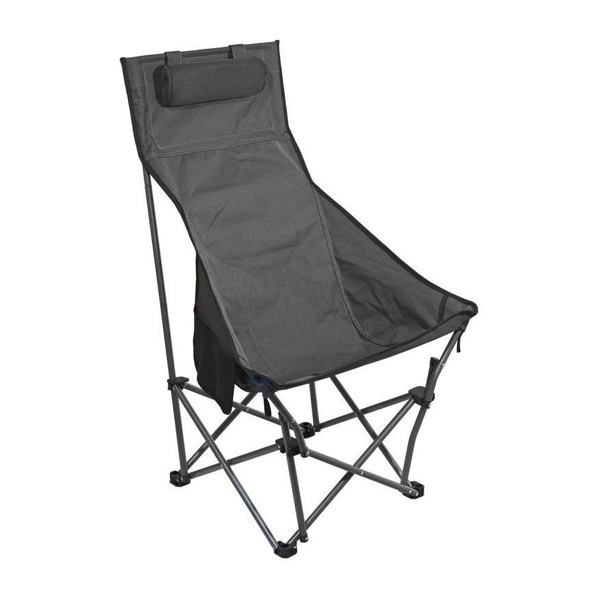 Sedia da campeggio pieghevole grigio