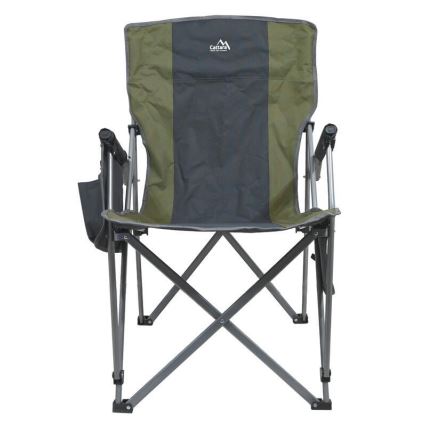 Sedia da campeggio pieghevole riscaldata 11/5V verde/grigio