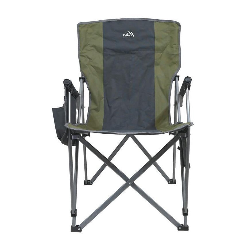 Sedia da campeggio pieghevole riscaldata 11/5V verde/grigio