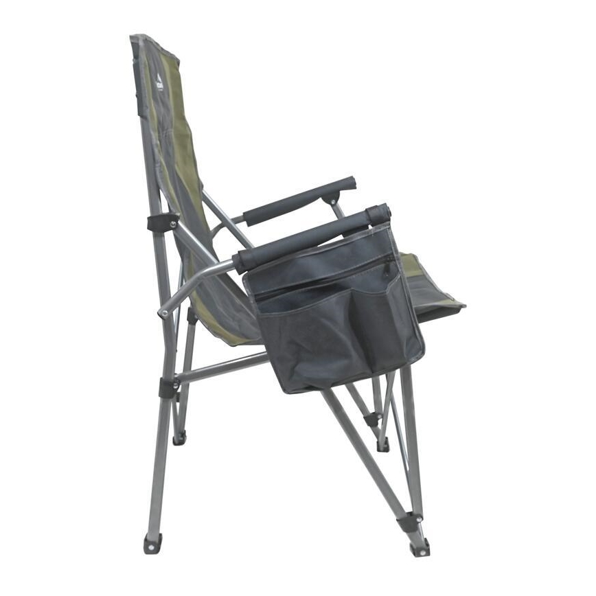 Sedia da campeggio pieghevole riscaldata 11/5V verde/grigio