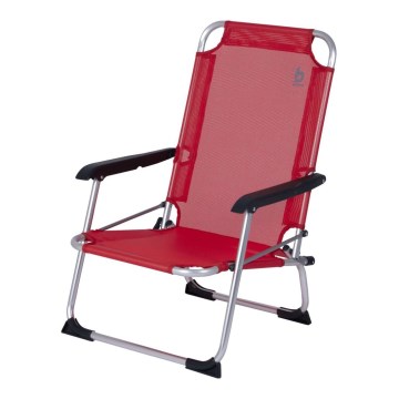Sedia da campeggio pieghevole rossa
