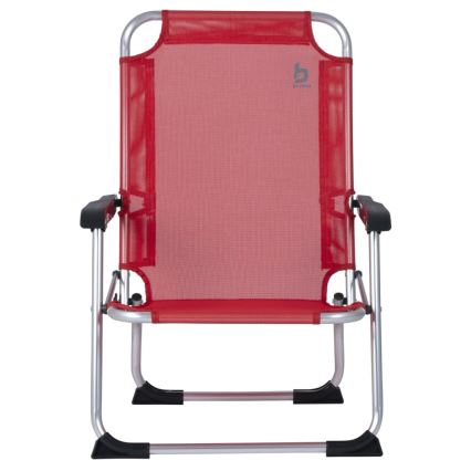 Sedia da campeggio pieghevole rossa