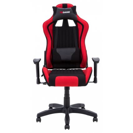 Sedia da gaming nera/rossa
