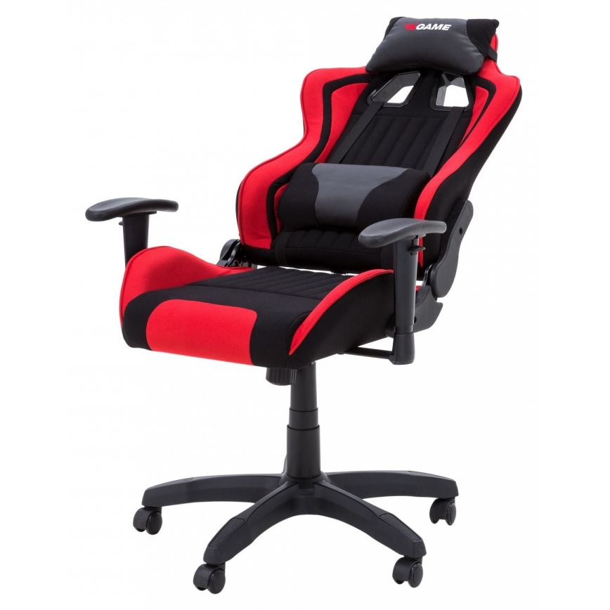 Sedia da gaming nera/rossa