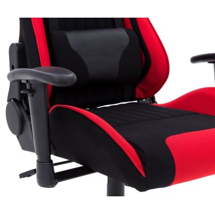 Sedia da gaming nera/rossa