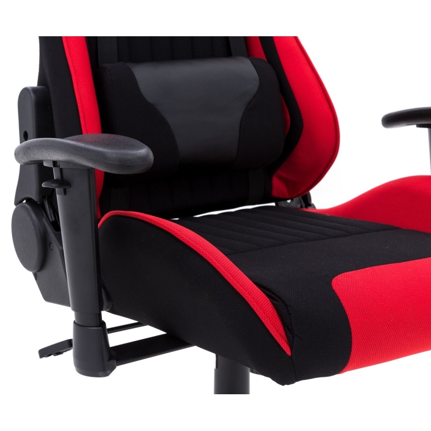 Sedia da gaming nera/rossa