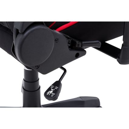 Sedia da gaming nera/rossa
