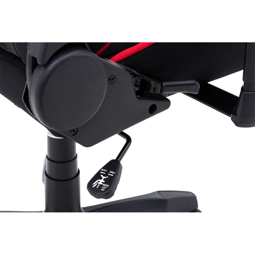Sedia da gaming nera/rossa