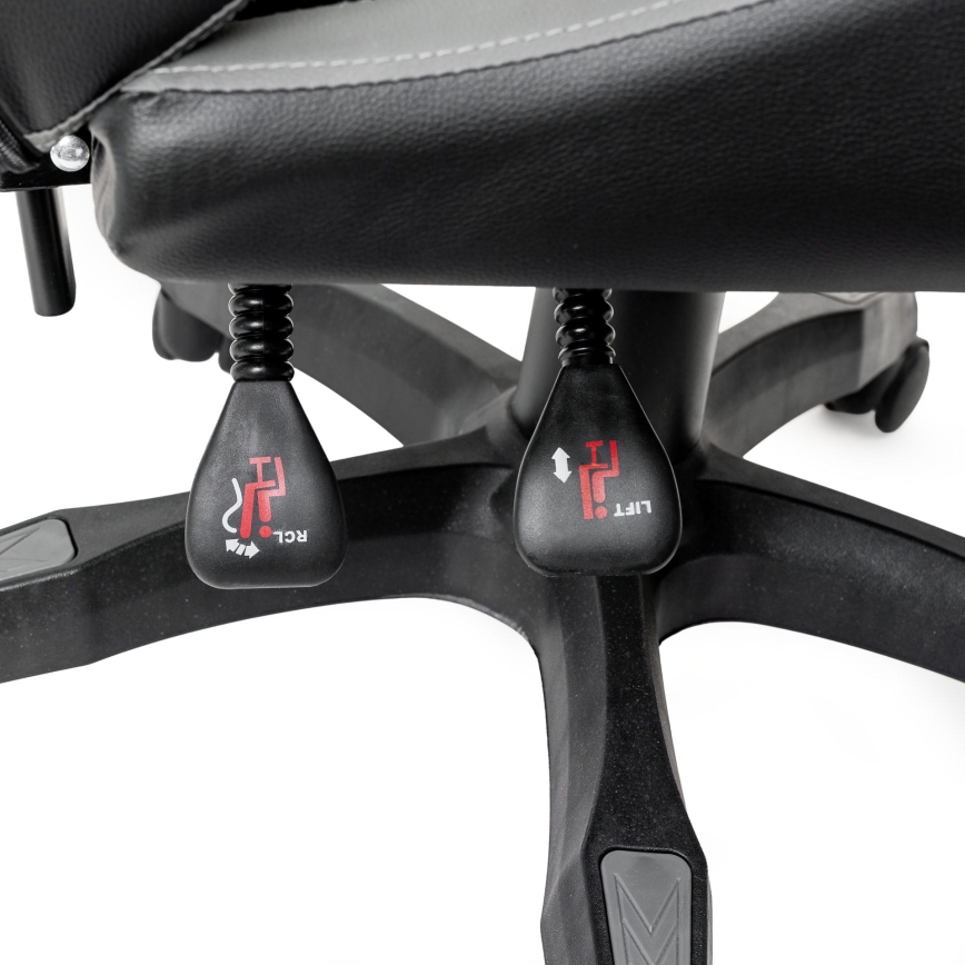 Sedia da gioco FIORANO nero/grigio