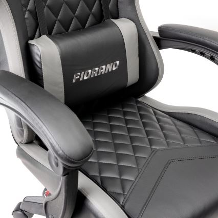 Sedia da gioco FIORANO nero/grigio