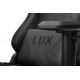 Sedia da gioco VARR Lux con retroilluminazione LED RGB + telecomando nero