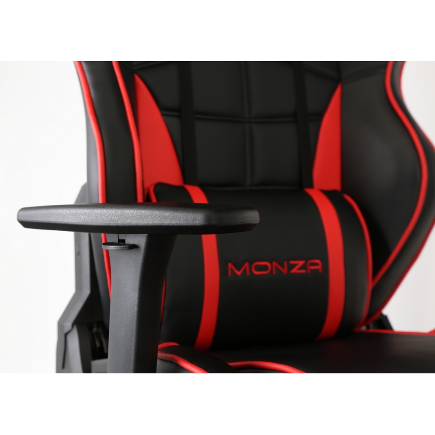 Sedia da gioco VARR Monza nero/rosso