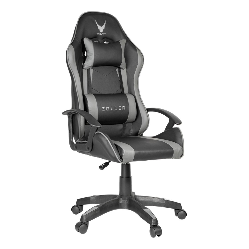 Sedia da gioco VARR Zolder nero/grigio