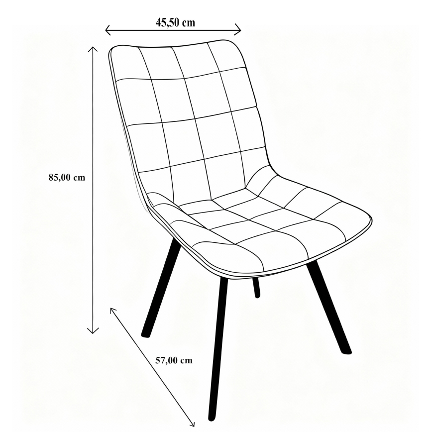 Sedia da pranzo ADINA verde