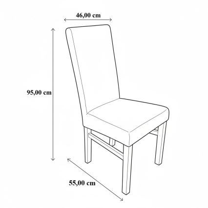 Sedia da pranzo ALISON grigio/bianco