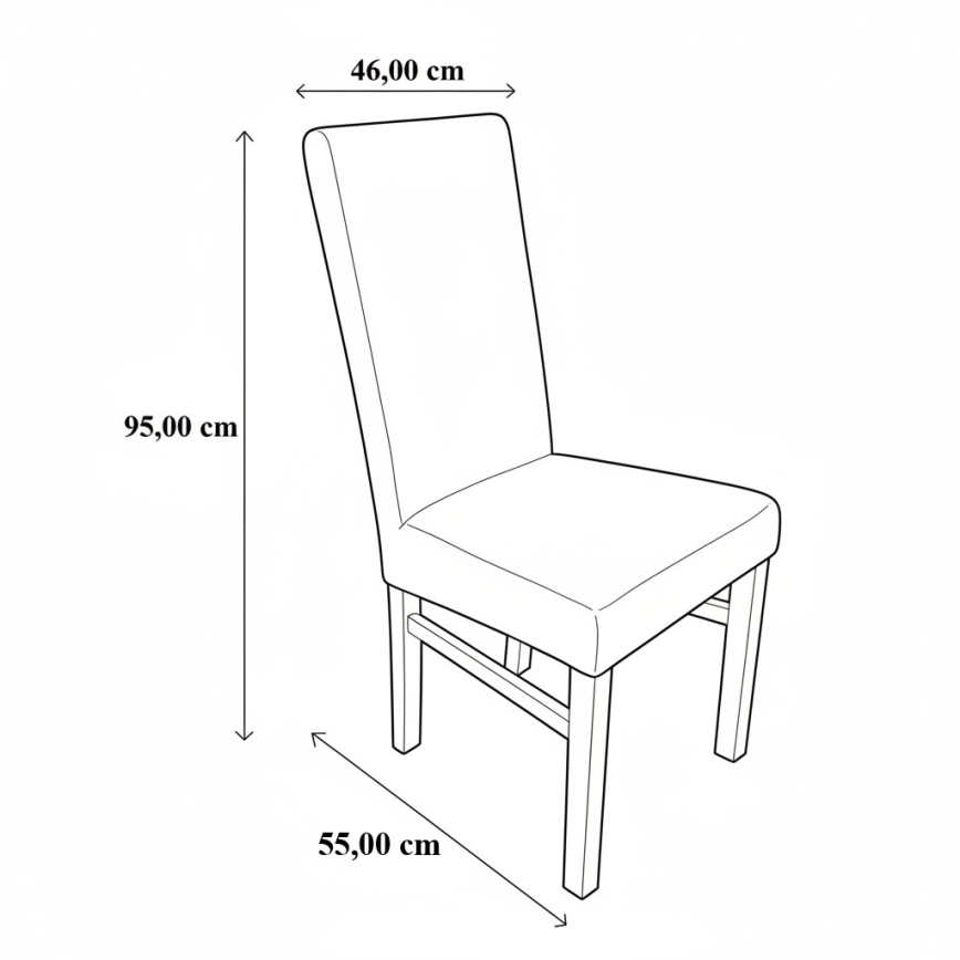 Sedia da pranzo ALISON marrone/faggio